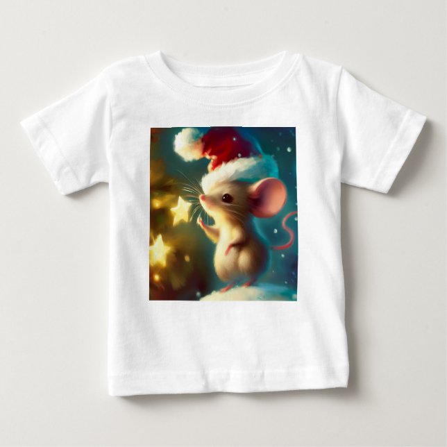 Camiseta De Bebé Navidades Ratón 1 (Anverso)