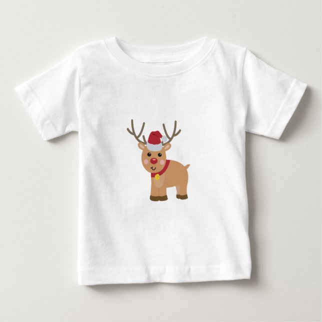 Camiseta De Bebé Navidades ratos renos (Anverso)