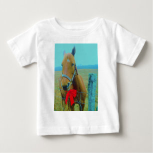 Camiseta De Bebé navidades retro Caballo