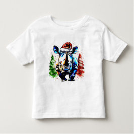 Camiseta De Bebé Navidades rinocerontes lindos
