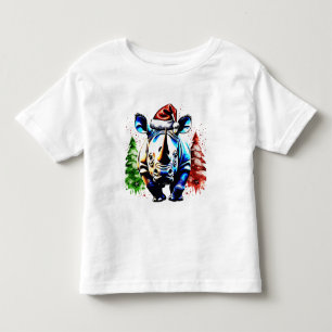 Camiseta De Bebé Navidades rinocerontes lindos