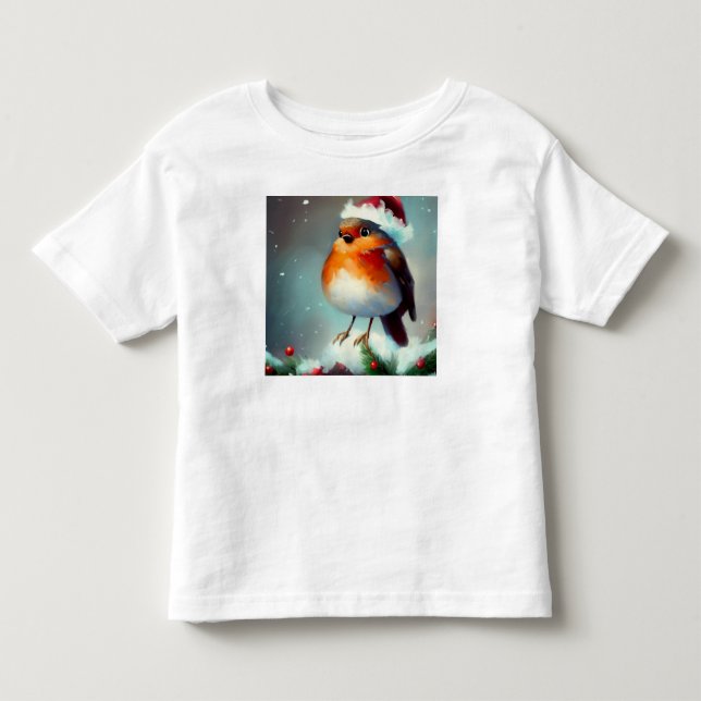Camiseta De Bebé Navidades Robin 1 (Anverso)