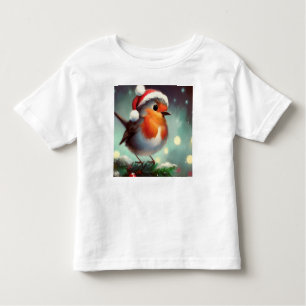 Camiseta De Bebé Navidades Robin 2
