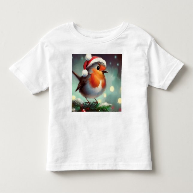 Camiseta De Bebé Navidades Robin 2 (Anverso)