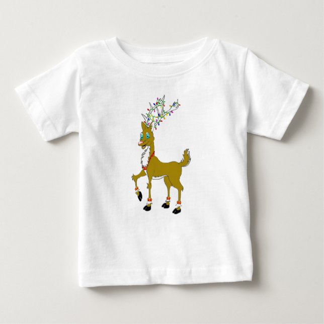 Camiseta De Bebé Navidades Ruddy Reindeer (Anverso)