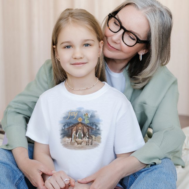 Camiseta De Bebé Navidades rústicos de granjas disfrutan la nativid (Get your little one into the holiday spirit with our festive Christmas Kids T-Shirt! 🎅)