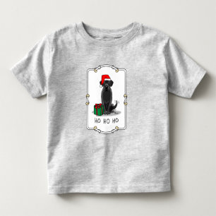 Camiseta De Bebé Navidades Santa Black Labrador Retriever Cute