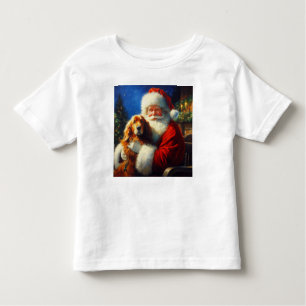 Camiseta De Bebé Navidades Santa Claus con perros 4