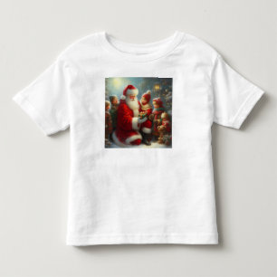 Camiseta De Bebé Navidades Santa con niños 2