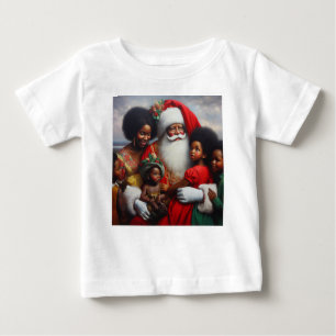 Camiseta De Bebé Navidades Santa con niños 7