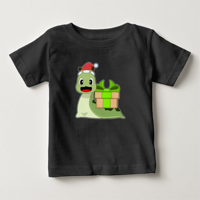Camiseta De Bebé Navidades Santa hat (Anverso)