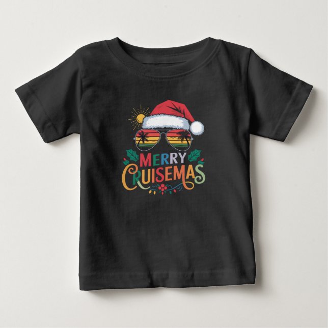 Camiseta De Bebé Navidades Santa Reindeer de Merry Cruisemas 2024 (Anverso)
