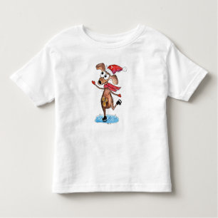 Camiseta De Bebé Navidades singulares haciendo patines de hielo