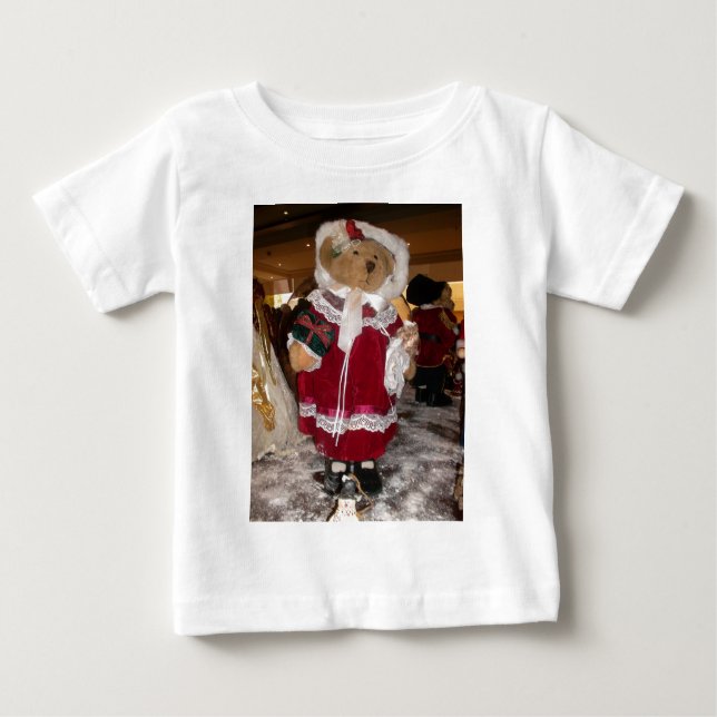 Camiseta De Bebé Navidades Skater Teddy Bear T-Shirt (Anverso)