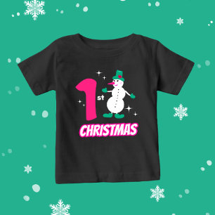 Camiseta De Bebé Navidades snowman