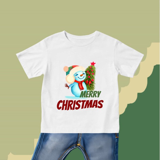 Camiseta De Bebé Navidades snowman (Subido por el creador)