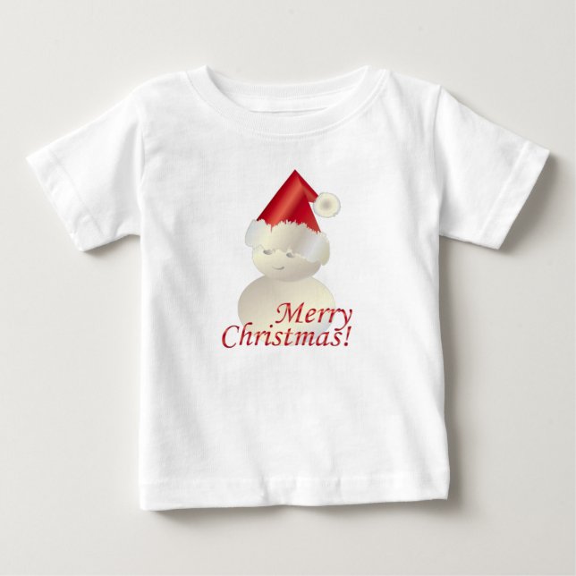 Camiseta De Bebé Navidades Snowman (Anverso)