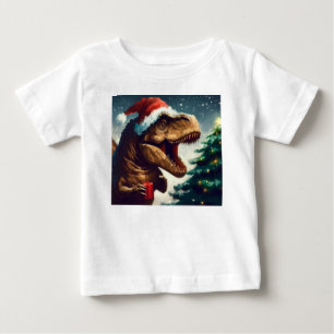 Camiseta De Bebé Navidades T-Rex 1