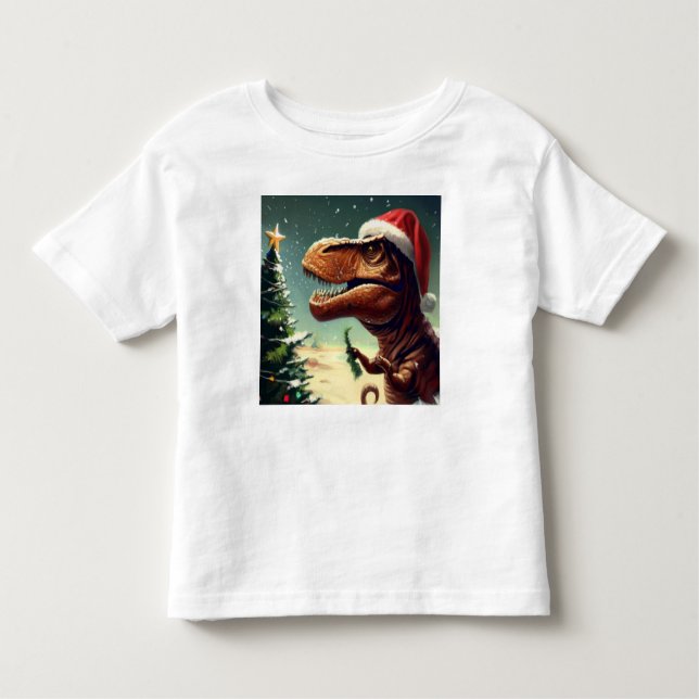 Camiseta De Bebé Navidades T-Rex 4 (Anverso)