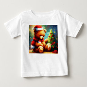 Camiseta De Bebé Navidades Teddy Bear 1