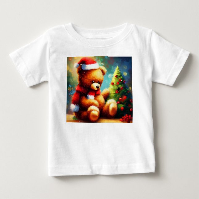 Camiseta De Bebé Navidades Teddy Bear 1 (Anverso)