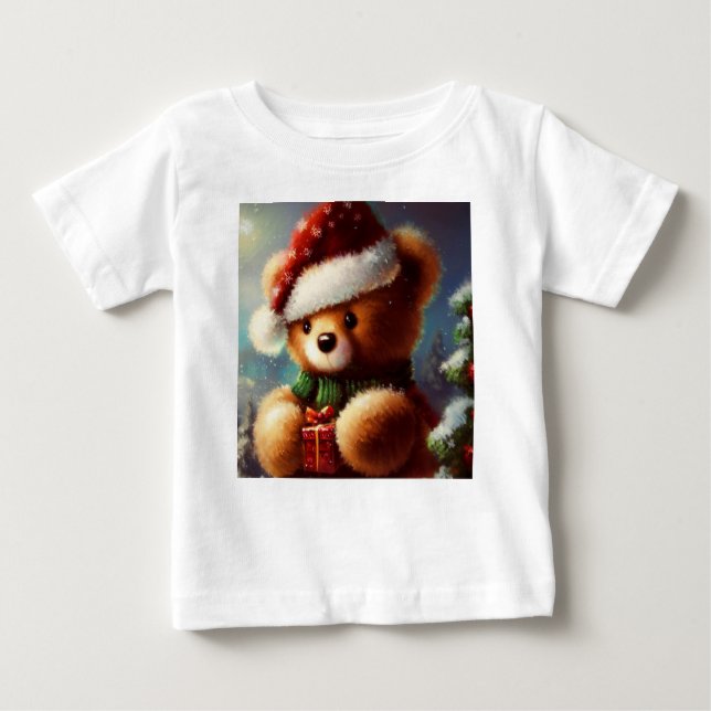 Camiseta De Bebé Navidades Teddy Bear 2 (Anverso)