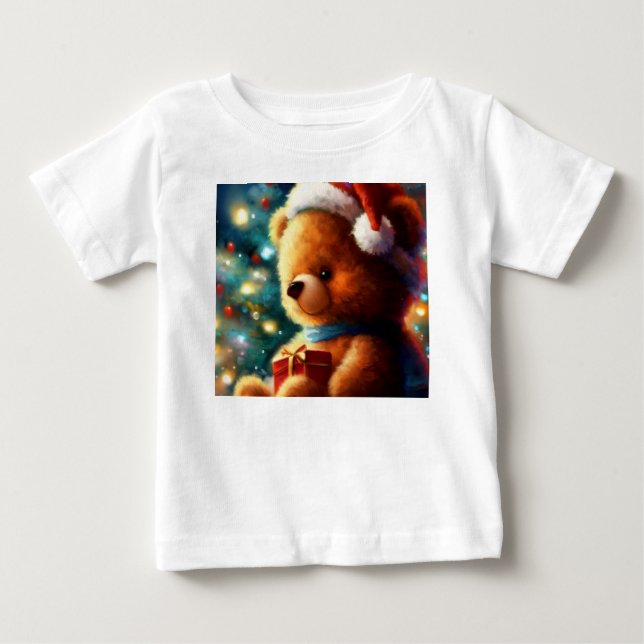 Camiseta De Bebé Navidades Teddy Bear 3 (Anverso)