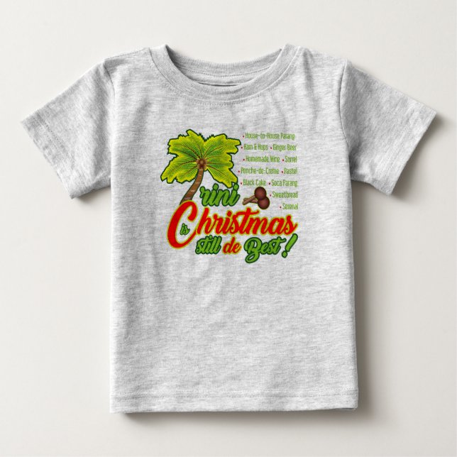 Camiseta De Bebé Navidades trinitenses-bebé Romper (Anverso)