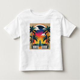 Camiseta De Bebé Navidades tropicales