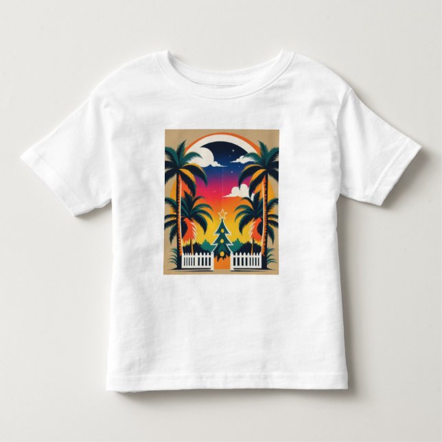 Camiseta De Bebé Navidades tropicales (Anverso)