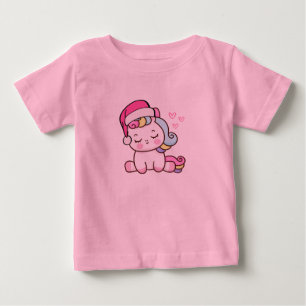 Camiseta De Bebé Navidades Unicorn Baby