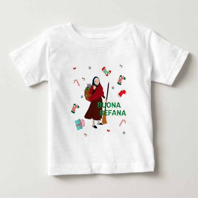 Camiseta De Bebé navidades Witch buona Befana (Anverso)