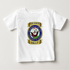 Camiseta De Bebé Navy Brat