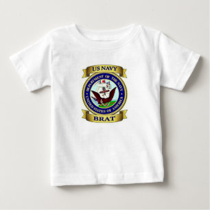 Camiseta De Bebé Navy Brat