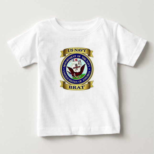 Camiseta De Bebé Navy Brat (Anverso)