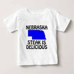 Camiseta De Bebé Nebraska - La carne asada es deliciosa