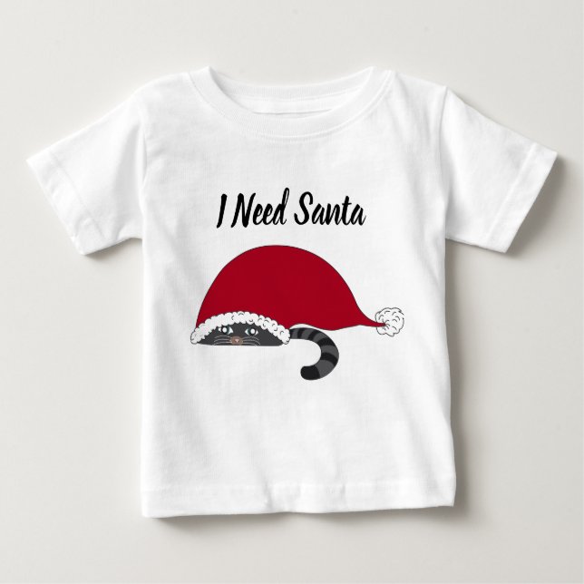 Camiseta De Bebé Necesito a Santa (Anverso)