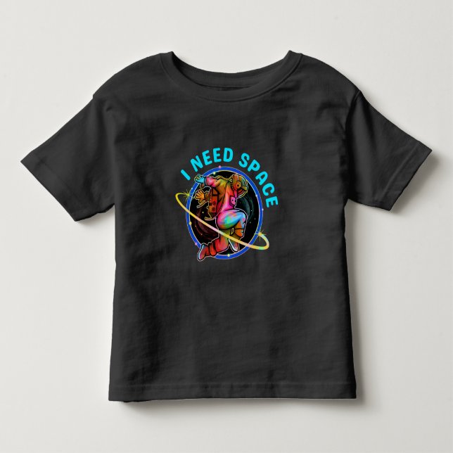 CAMISETA DE BEBÉ NECESITO ESPACIO (Anverso)
