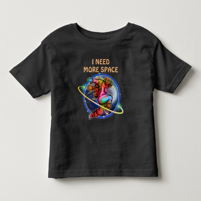 CAMISETA DE BEBÉ NECESITO MÁS PERSONALIZADO ESPACIAL ASTRONAUT GALA (Anverso)