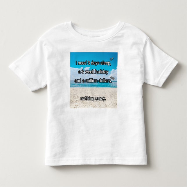 Camiseta De Bebé Necesito un descanso (Anverso)