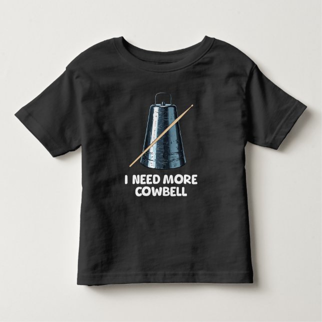 Camiseta De Bebé Need More Cowbell (Anverso)