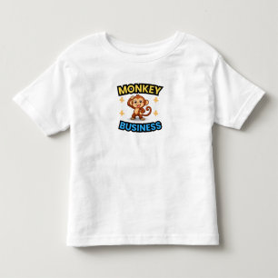 Camiseta De Bebé Negocios de Monos Divertidos