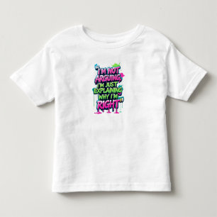 Camiseta De Bebé Negrita Cita divertida Neon Graffiti Design