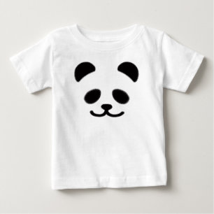 Camiseta De Bebé Negro de la panda