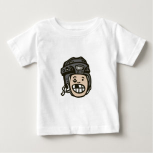 Camiseta De Bebé Negro del niño del hockey