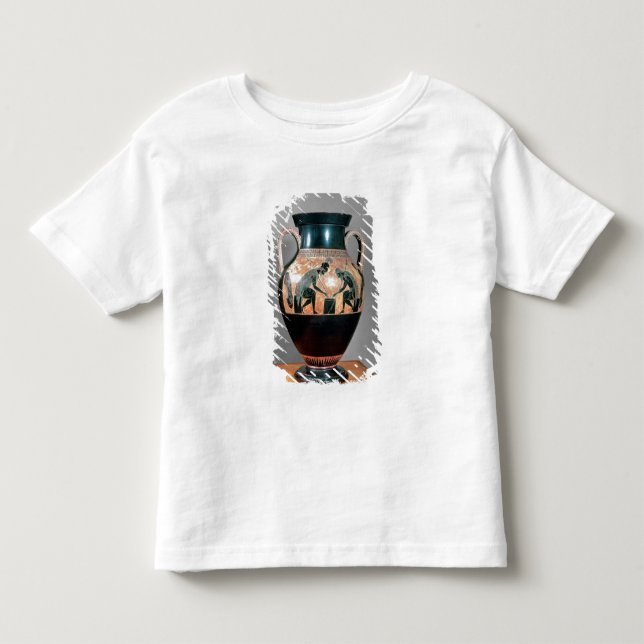Camiseta De Bebé Negro-figura amphora que representa Ajax y a (Anverso)