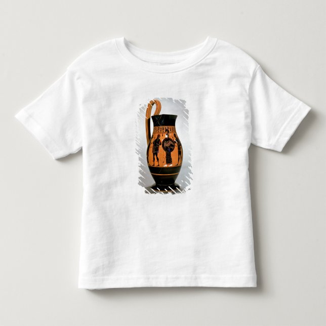 Camiseta De Bebé Negro-figura olpe del ático que representa Athena (Anverso)