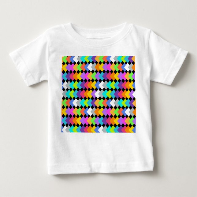 Camiseta De Bebé Neon Diamonds (Anverso)