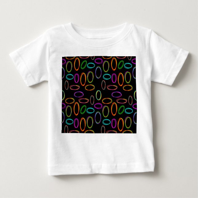 Camiseta De Bebé Neon Ovals (Anverso)