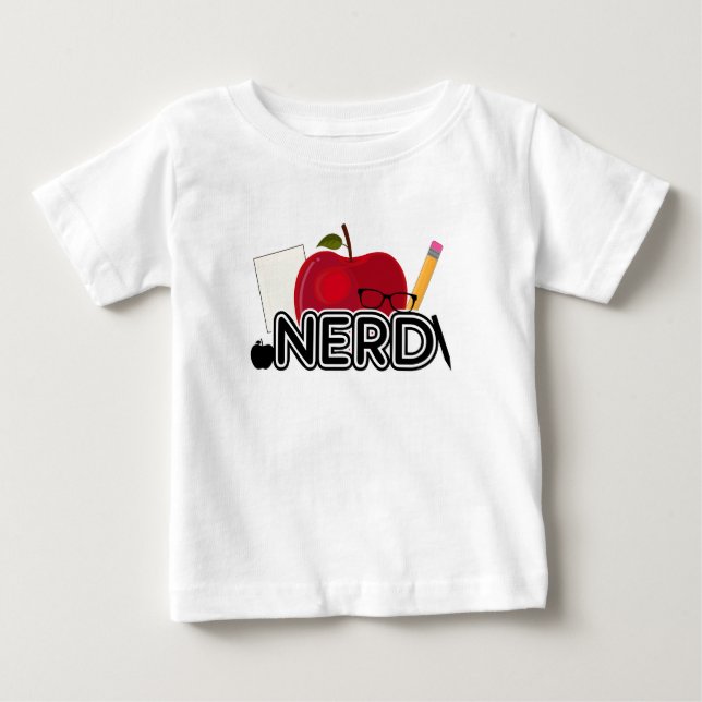 Camiseta De Bebé Nerd - Logo (Anverso)